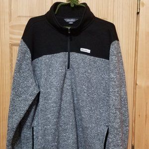 Mens Eddie Bauer 1/4 fleece pullover XL